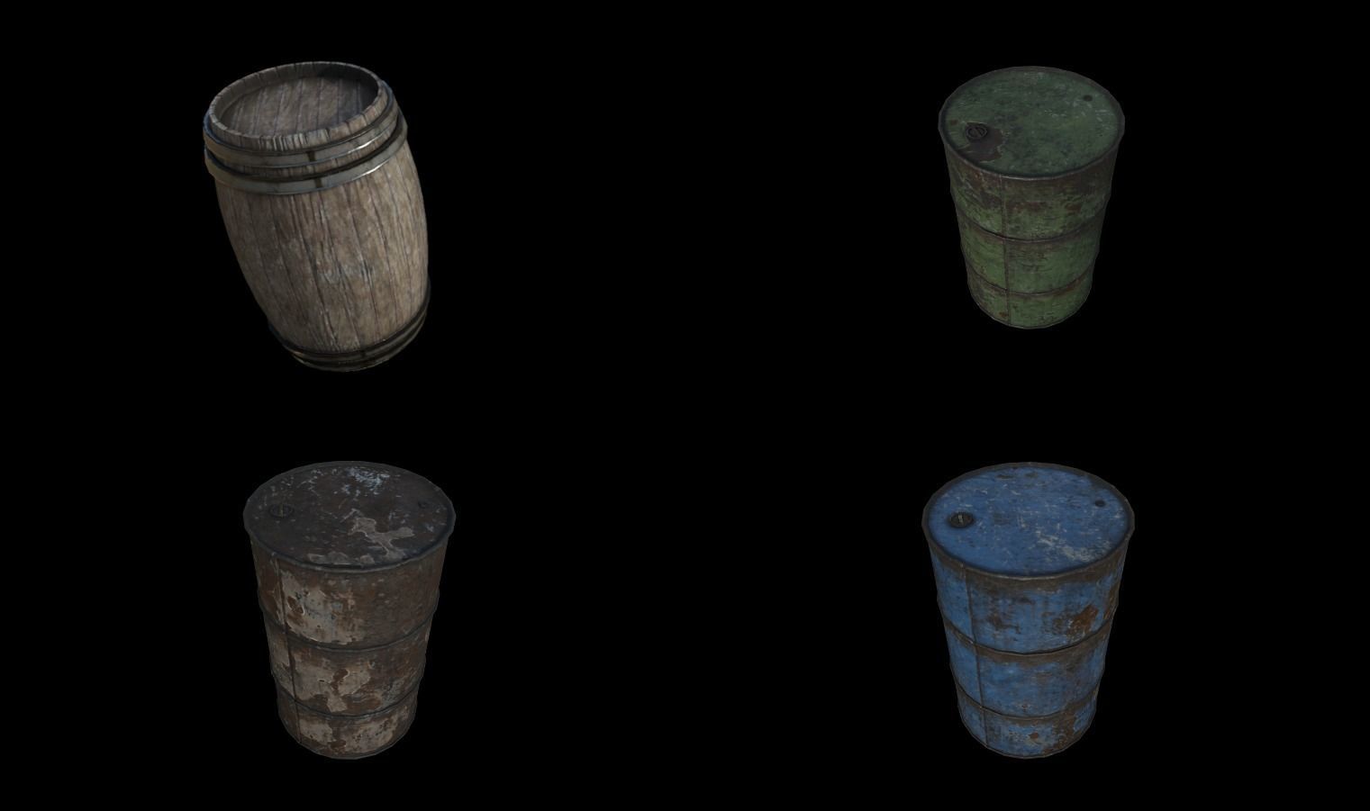 Modular Sewer Environment Low-poly 3D model_29