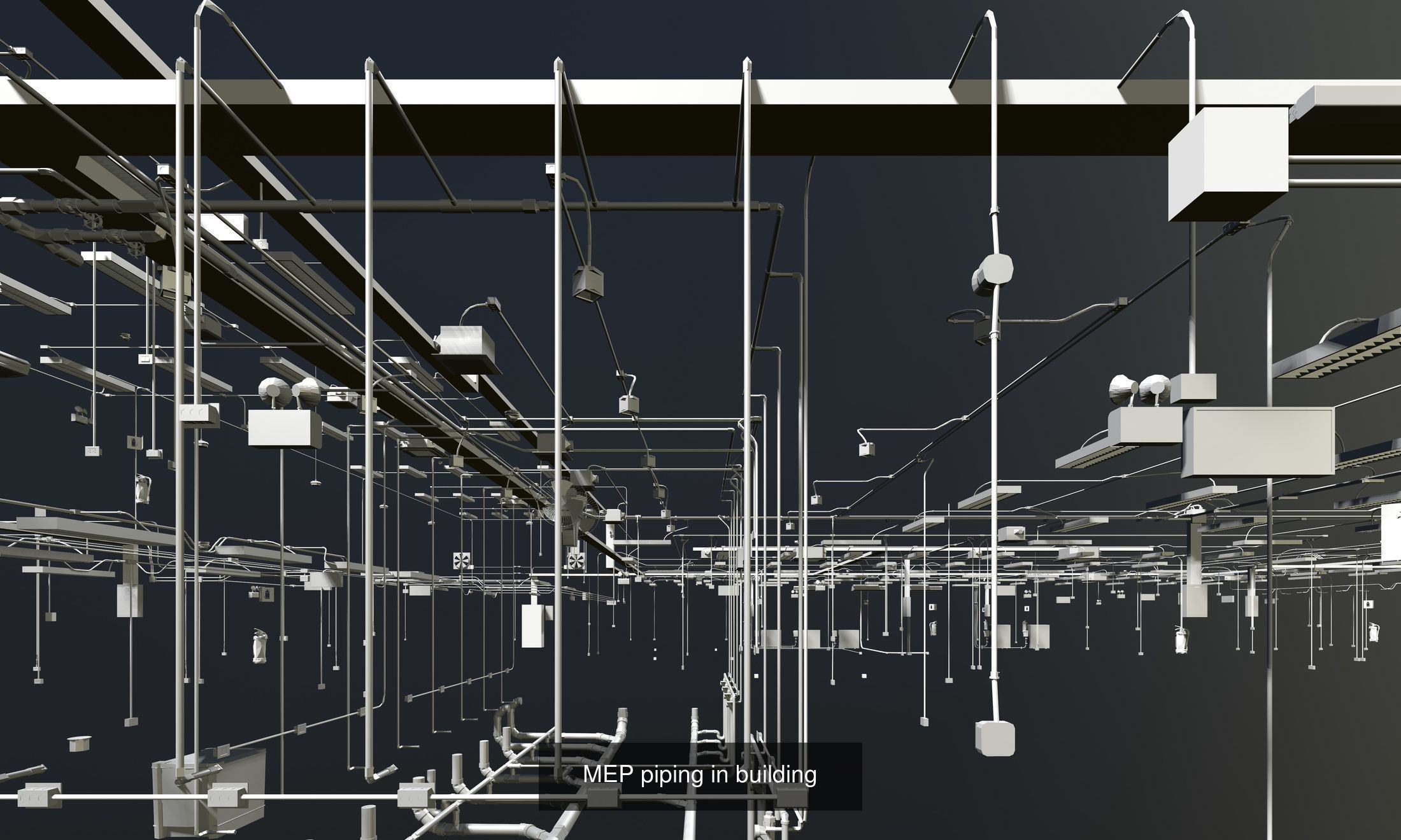 Building system and piping 3D Model Collection_2