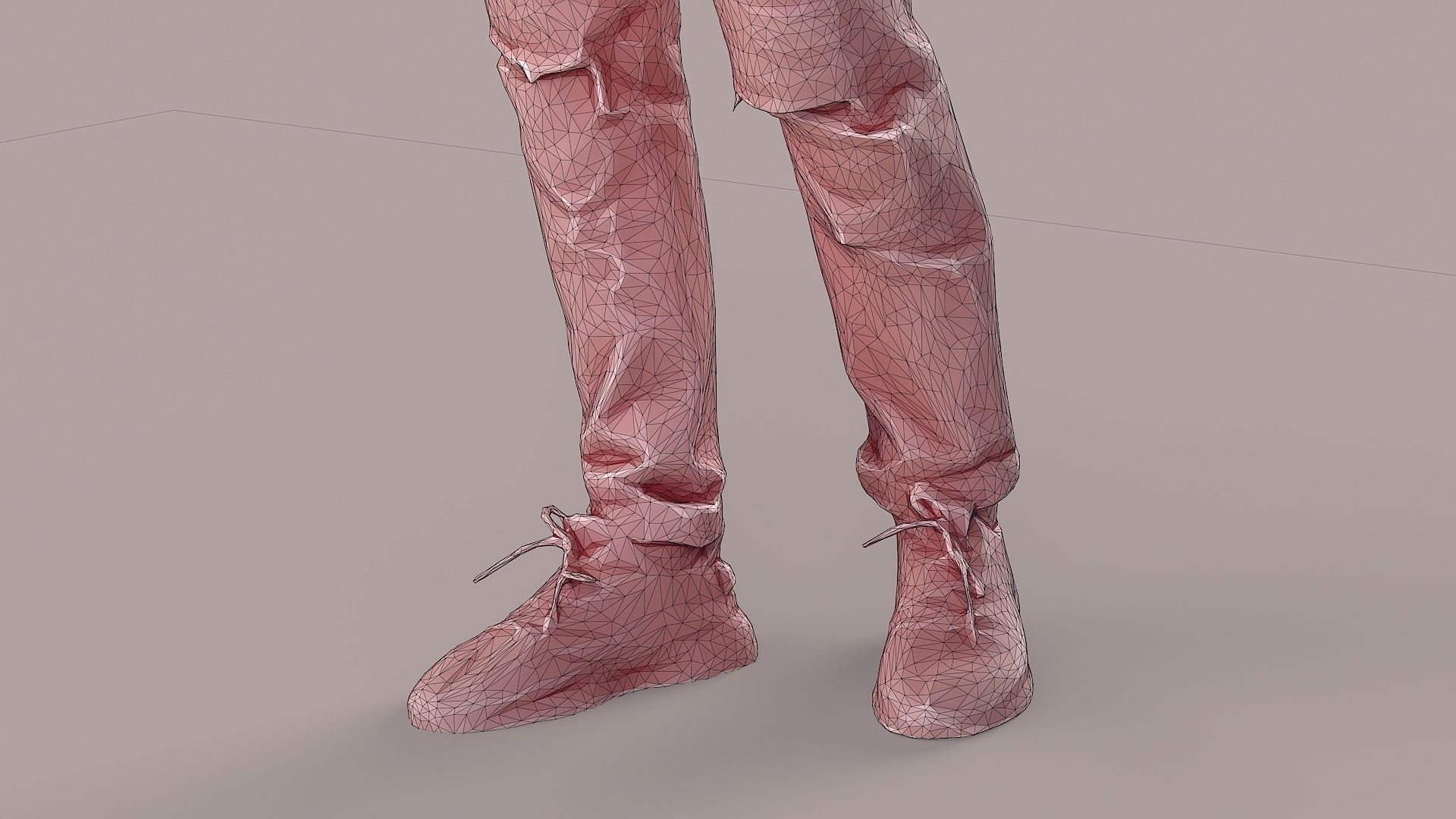 Streetwise Casual Young Man with Popped Puffer 3D model_19