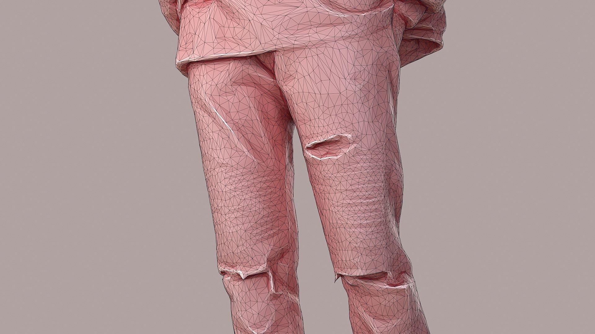 Streetwise Casual Young Man with Popped Puffer 3D model_17