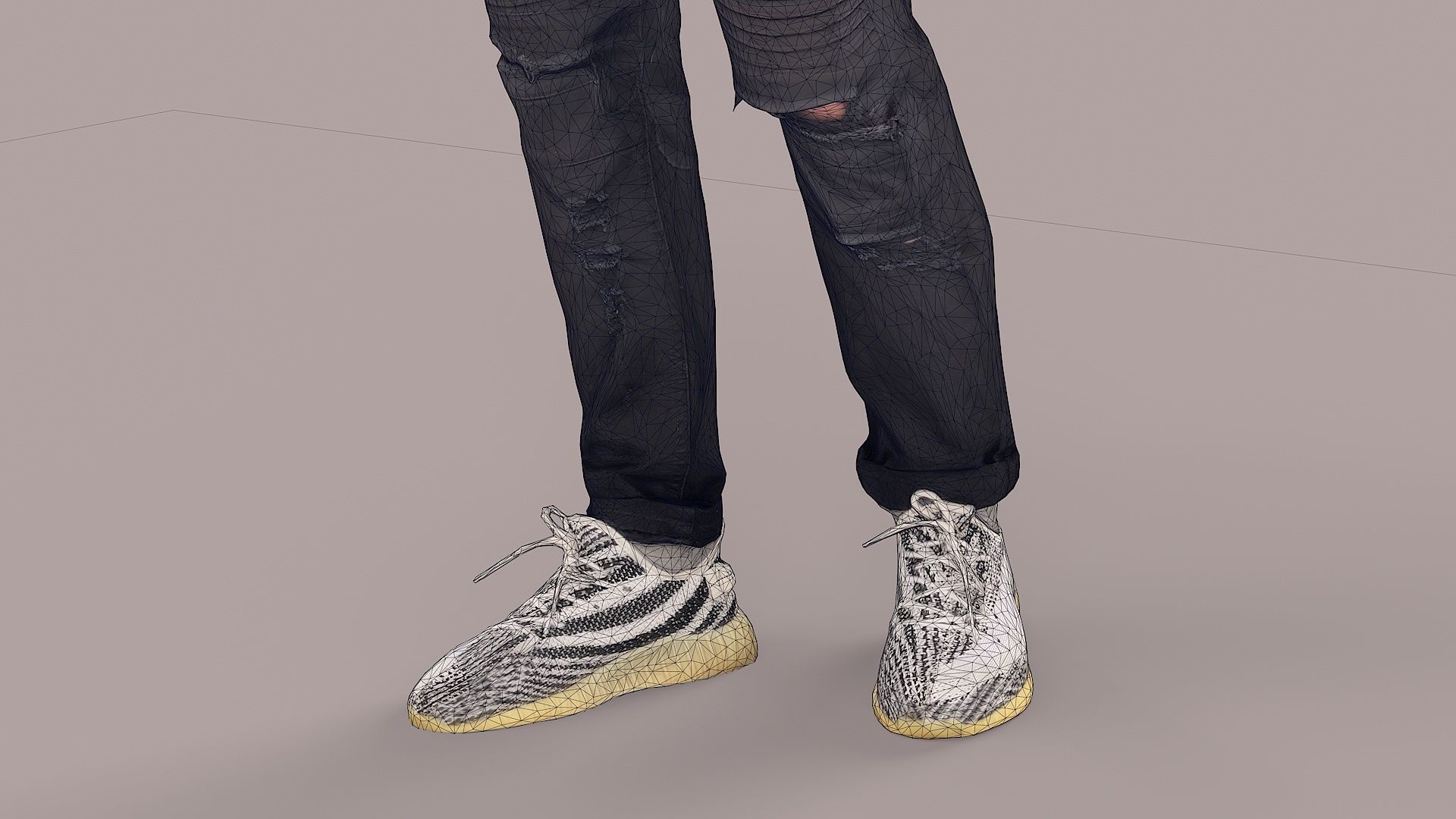Streetwise Casual Young Man with Popped Puffer 3D model_18