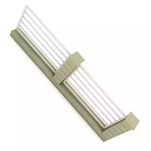 Concrete Fence 05 3D model