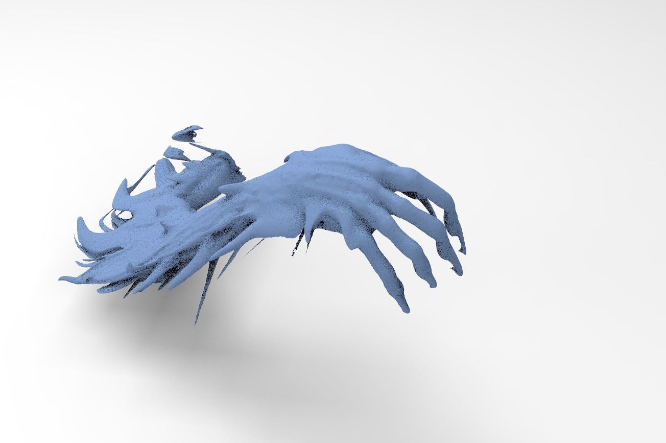 Demon Hand claw  3D model_3