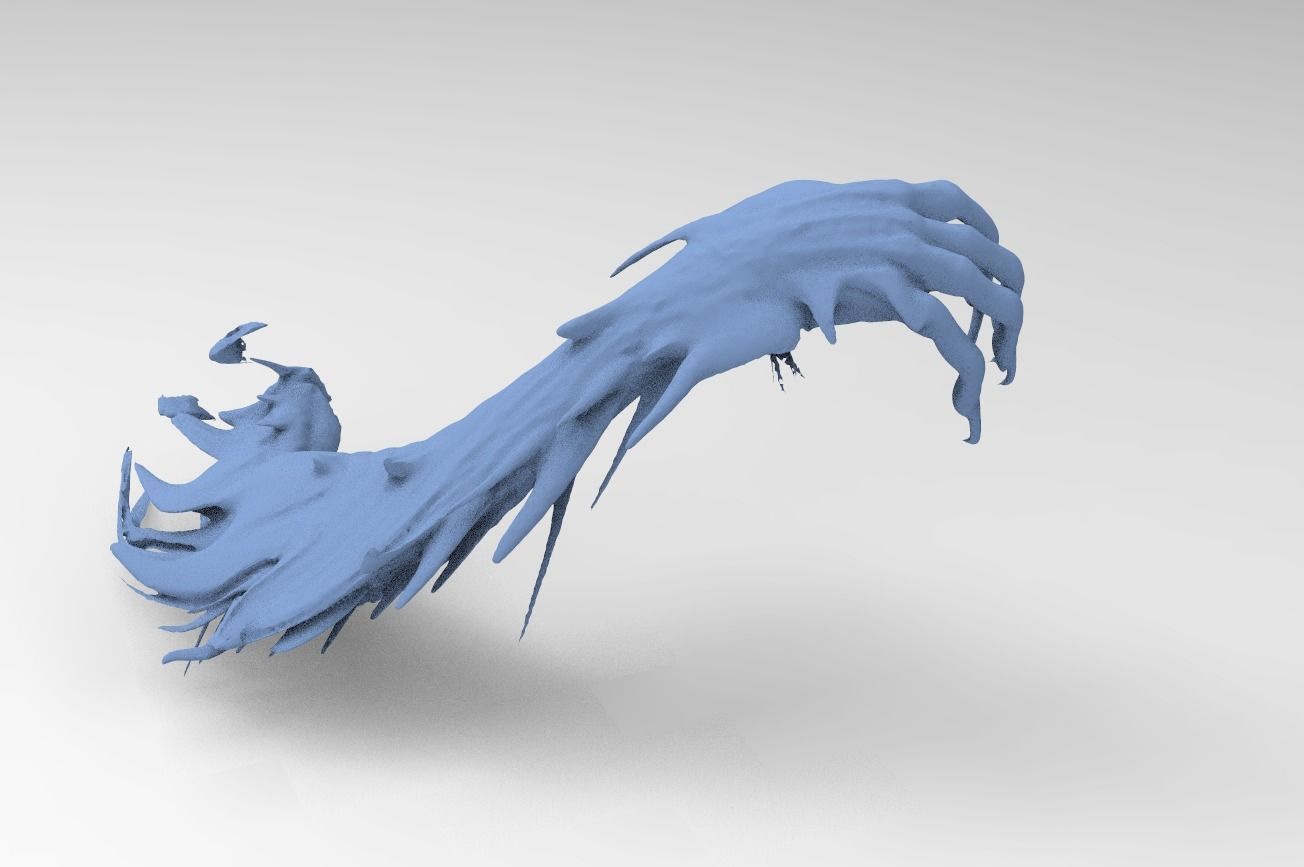 Demon Hand claw  3D model_1