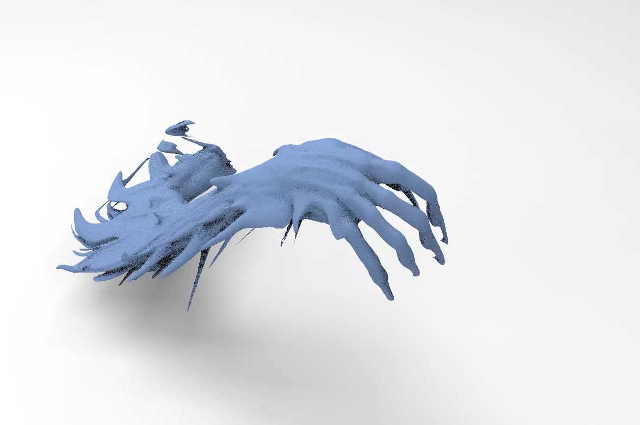 Demon Hand claw  3D model_0