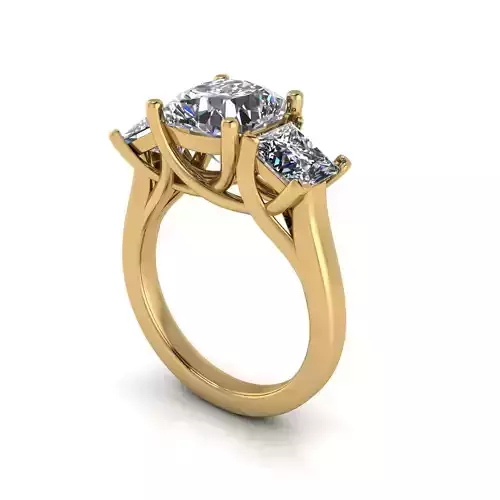 Three Stone Tiffany Diamond Ring R1