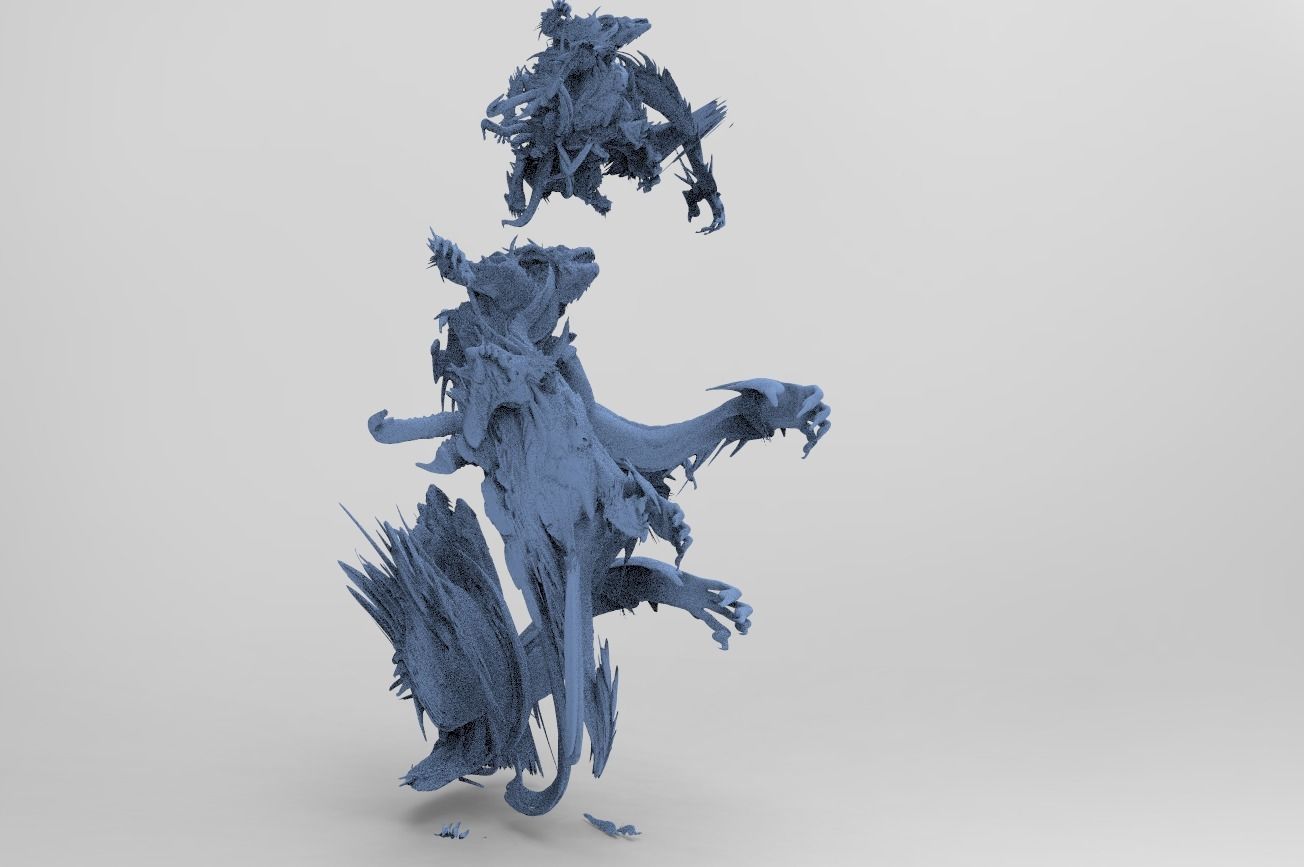 Dantes Demon Clawed ghost 2  3D model_1