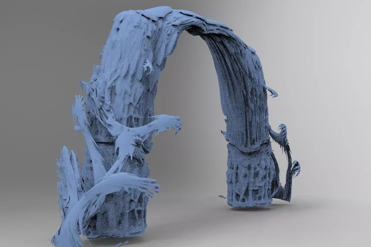 Dantes Demon Clawed archway  3D model_0