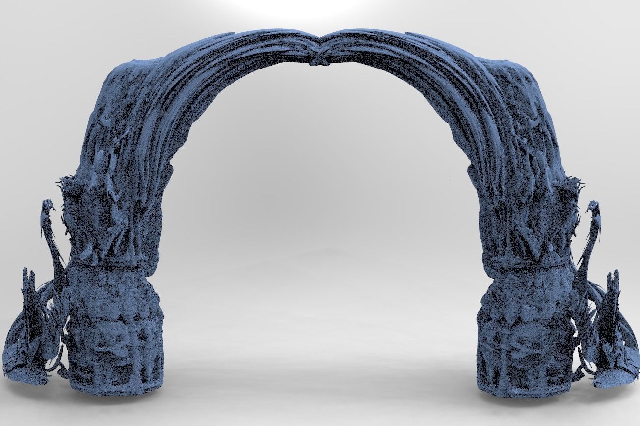 Dantes Demon Clawed archway  3D model_1