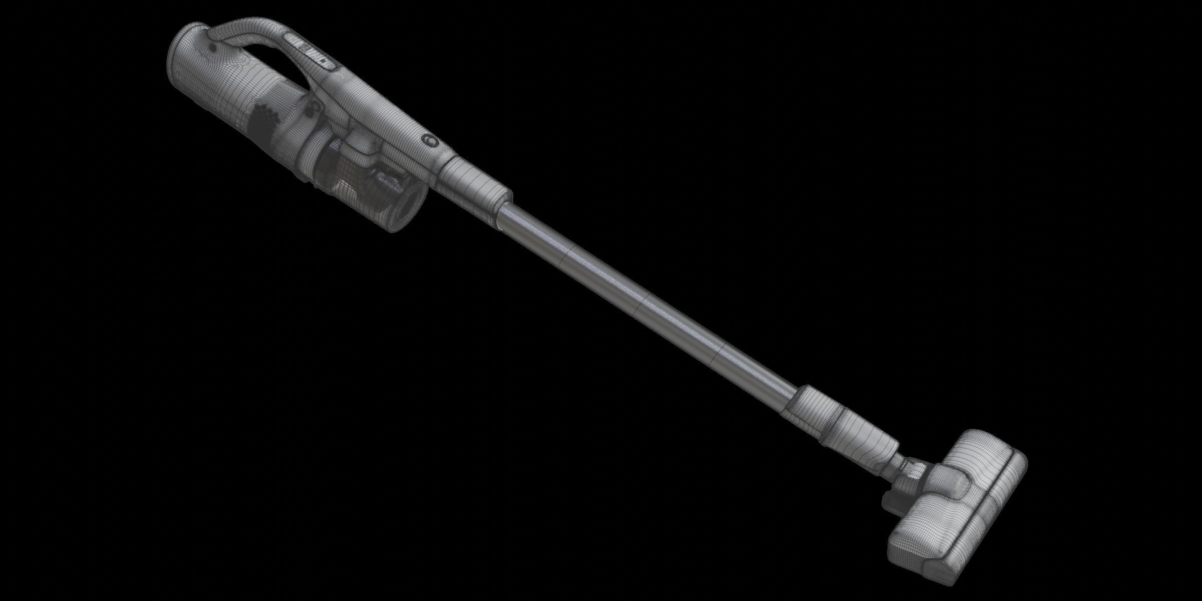 Mini White Modern Vacuum Cleaner 3D model_3