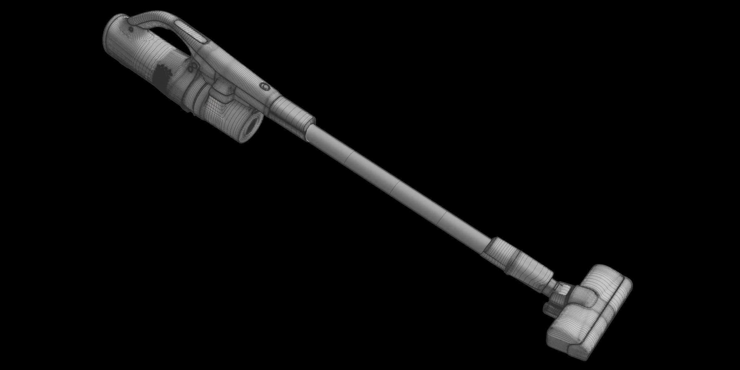 Mini White Modern Vacuum Cleaner 3D model_2