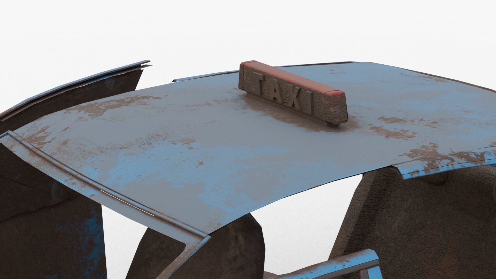 8k abandoned cars destroyed vehicles Low-poly Low-poly 3D model_12