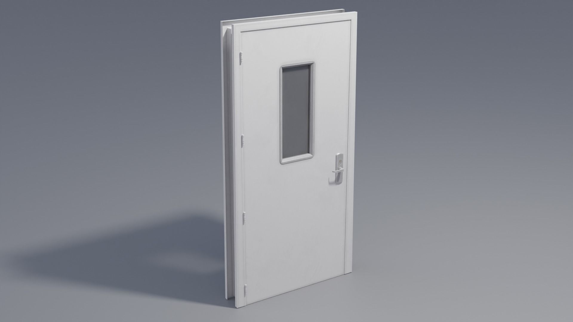 Industrial Doors 4K and 2K Low-poly 3D model_11