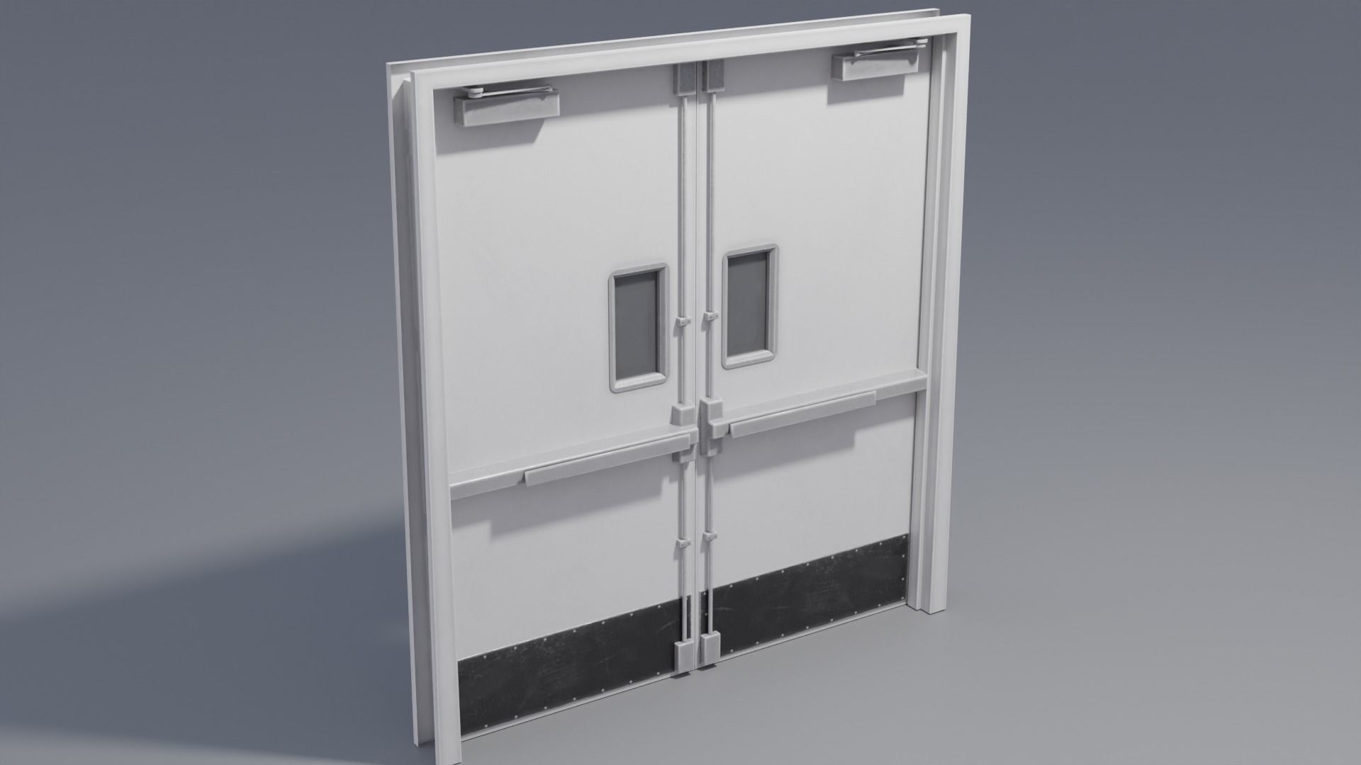Industrial Doors 4K and 2K Low-poly 3D model_17