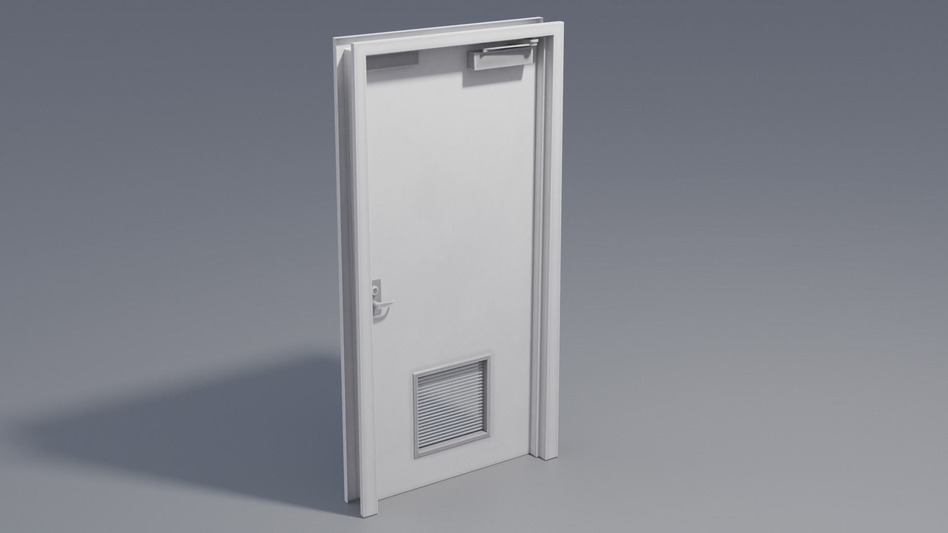 Industrial Doors 4K and 2K Low-poly 3D model_8
