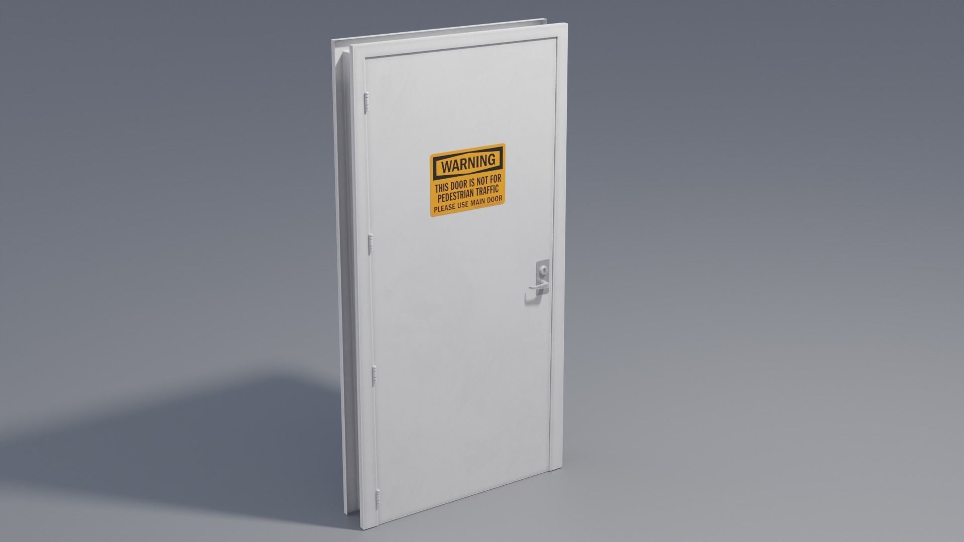 Industrial Doors 4K and 2K Low-poly 3D model_9