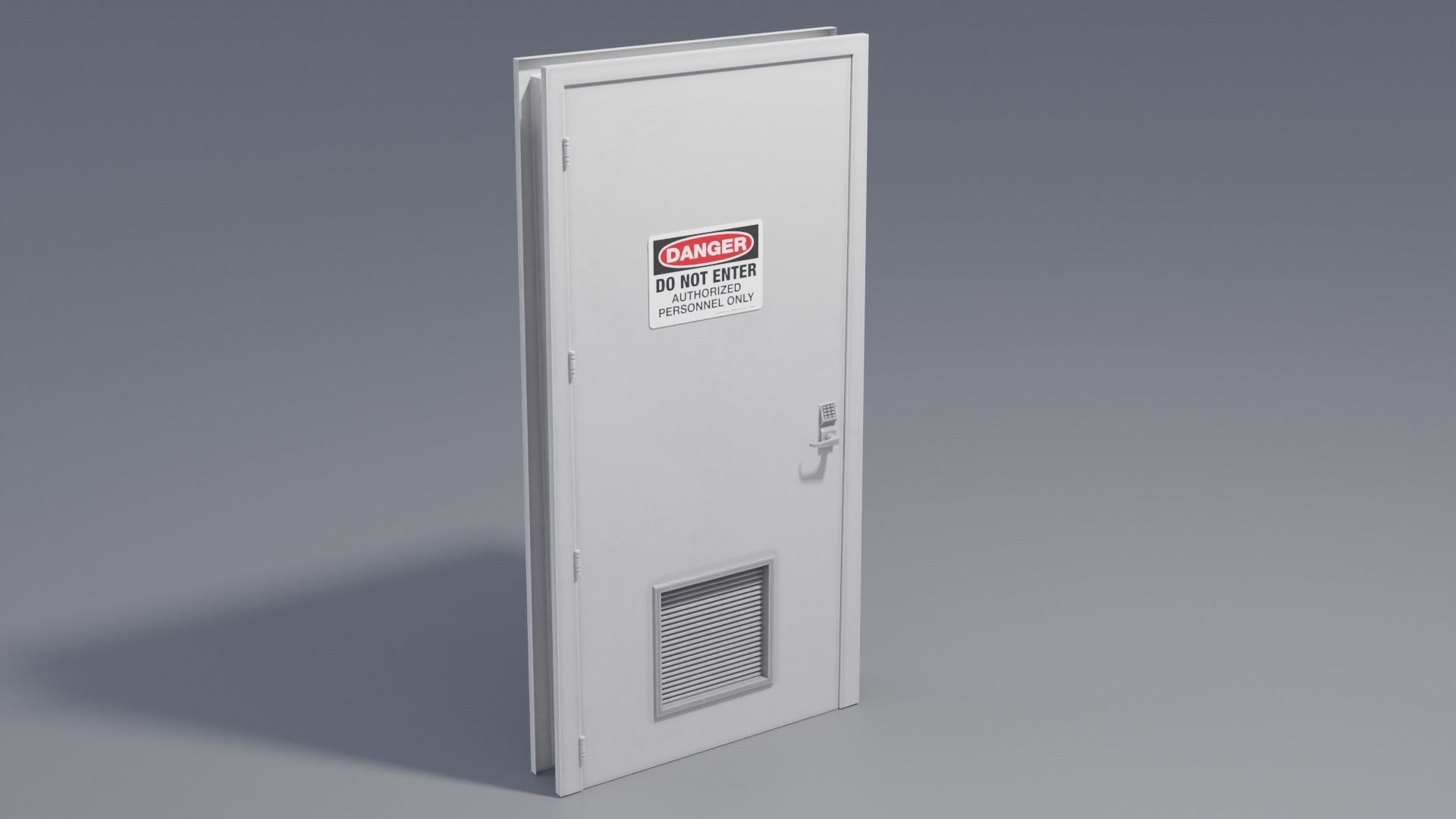 Industrial Doors 4K and 2K Low-poly 3D model_7