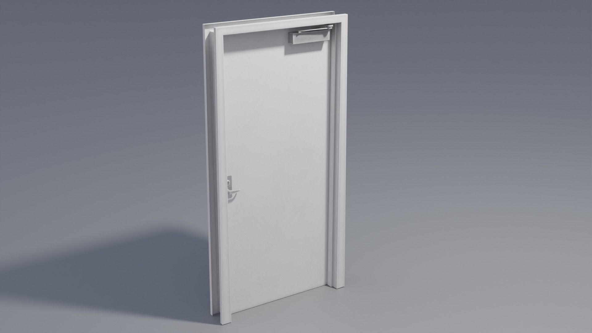 Industrial Doors 4K and 2K Low-poly 3D model_10