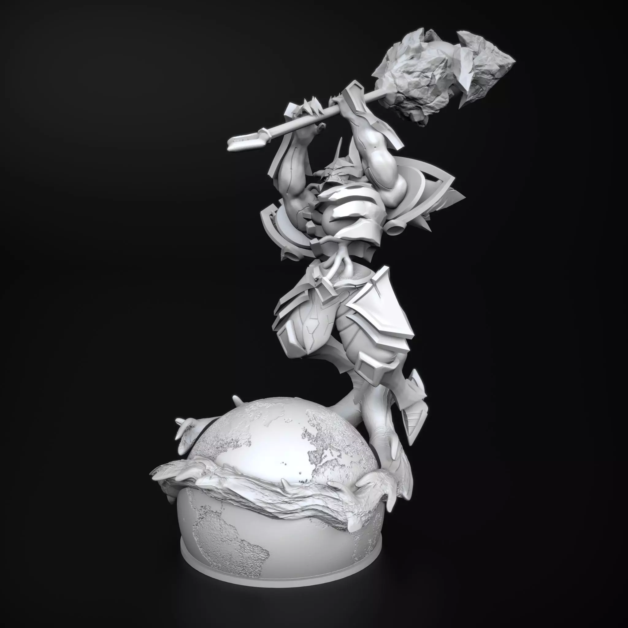 Dark Star Mordekaiser league of legends figure statue 3D print model_0