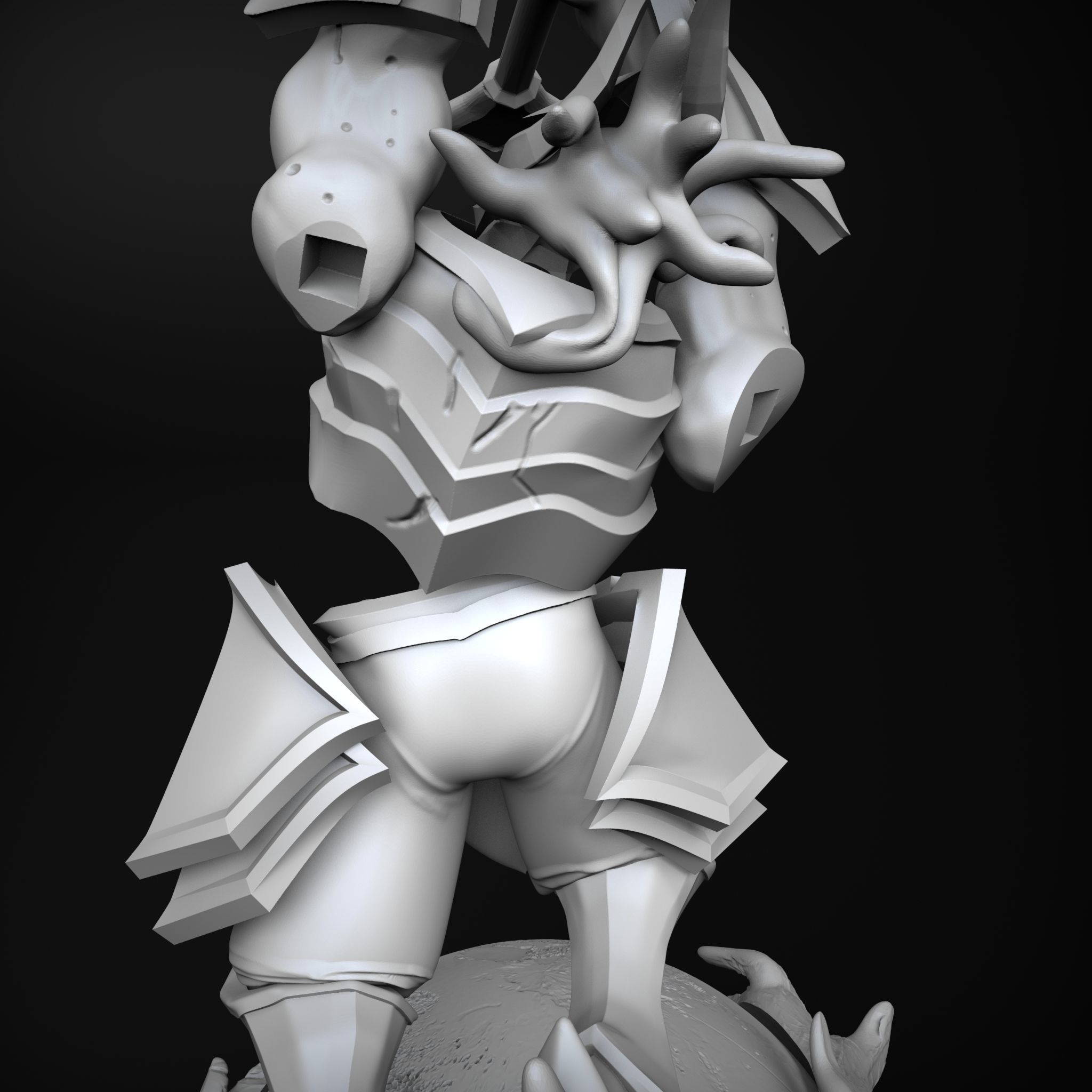 Dark Star Mordekaiser league of legends figure statue 3D print model_8