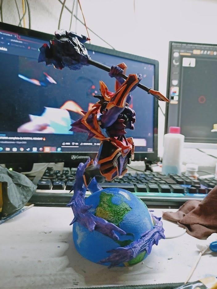 Dark Star Mordekaiser league of legends figure statue 3D print model_14