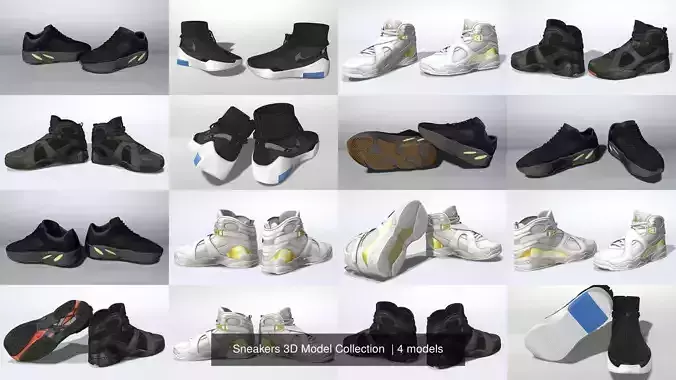 Sneakers 3D Model Collection  