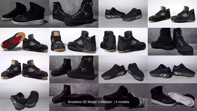 Sneakers 3D Model Collection  