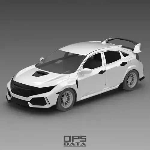 CIVIC TYPE R FK8 Full Exterior Surface Model -3D Laser-Scanned