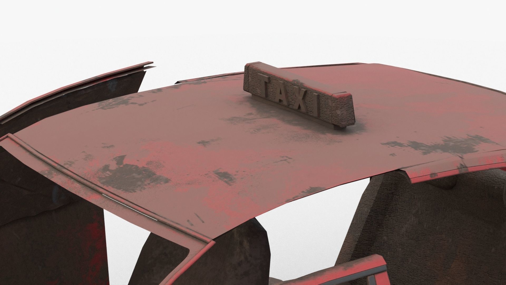 8k abandoned cars destroyed vehicles Low-poly 3D model_9