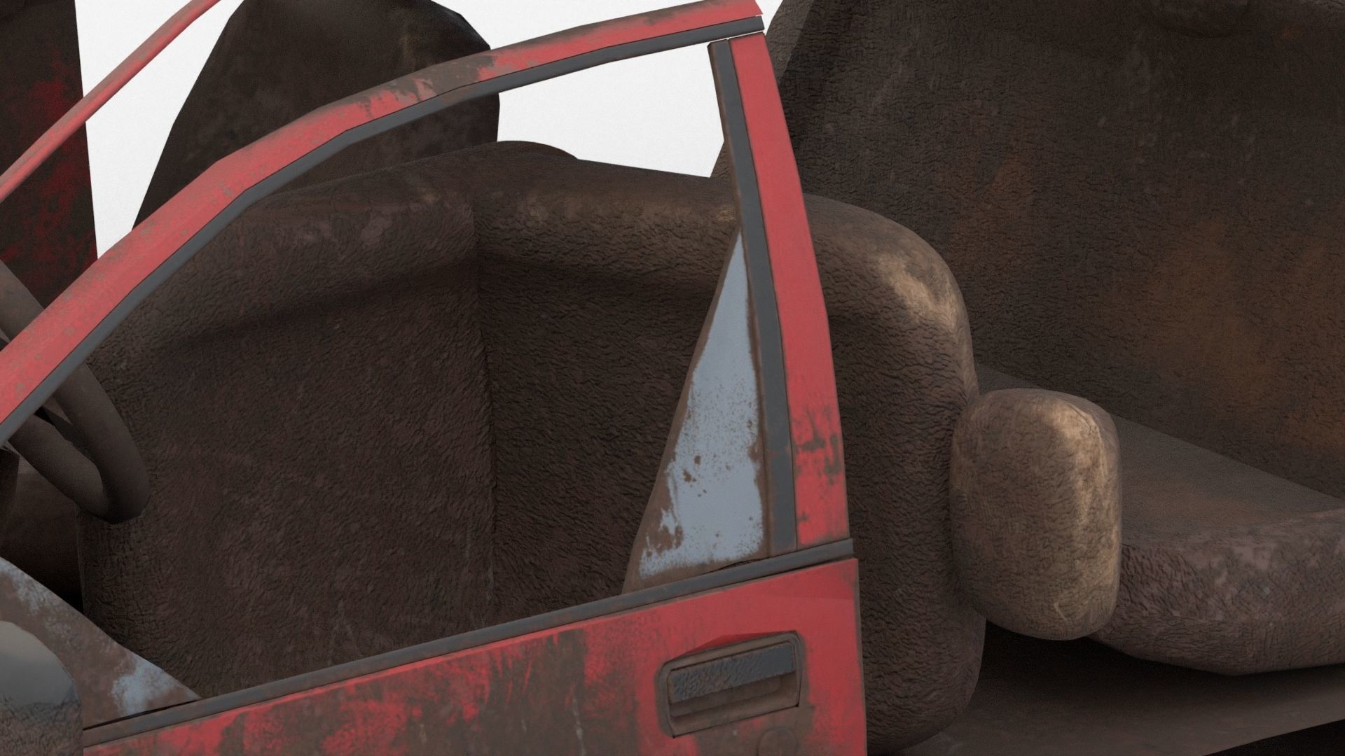 8k abandoned cars destroyed vehicles Low-poly 3D model_17