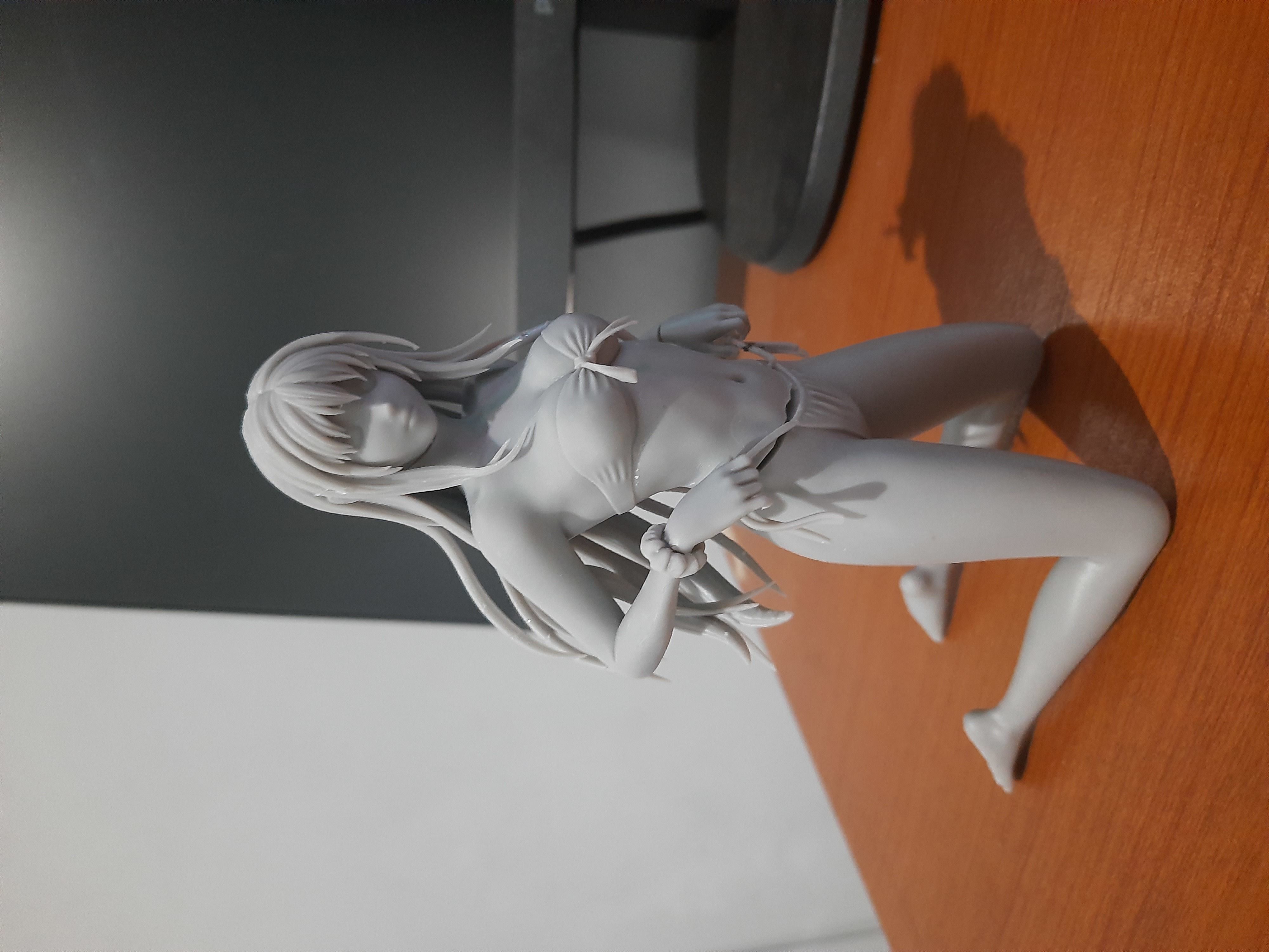 Anime Girl Statue  3D print model_7