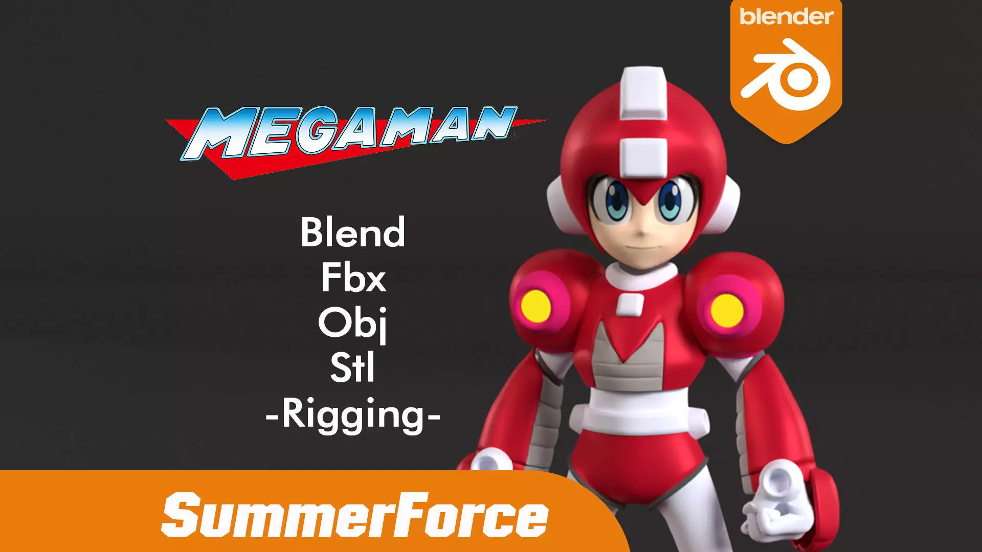 Power MegaMan - Megaman 6 3D model_0