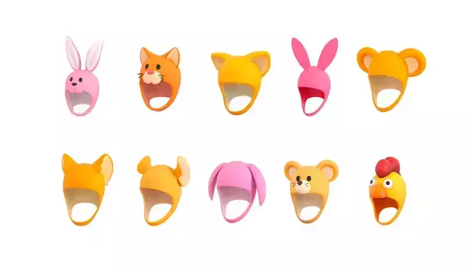 Pack006 Cartoon Hat Pack 2