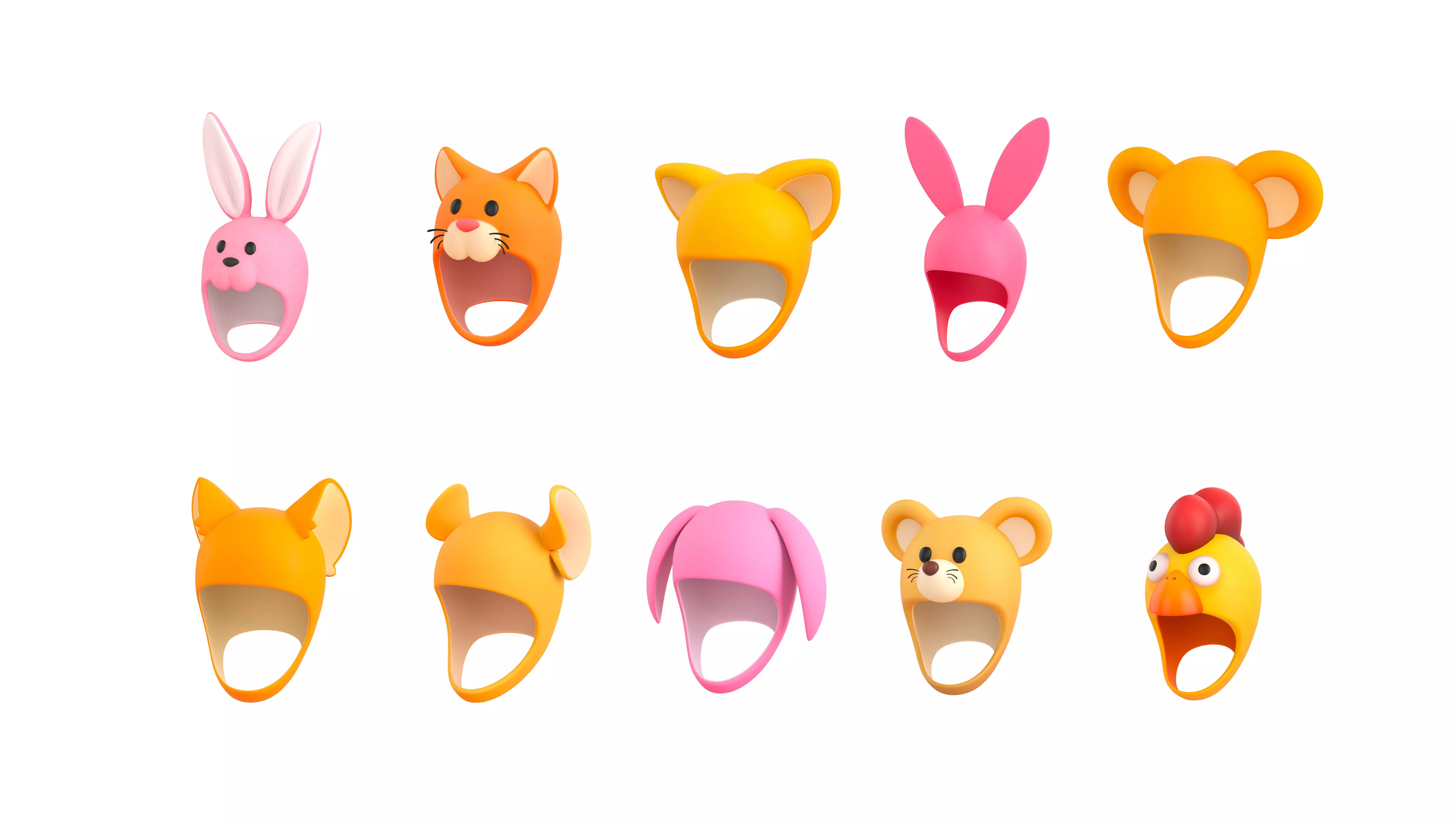 Pack006 Cartoon Hat Pack 2 3D model