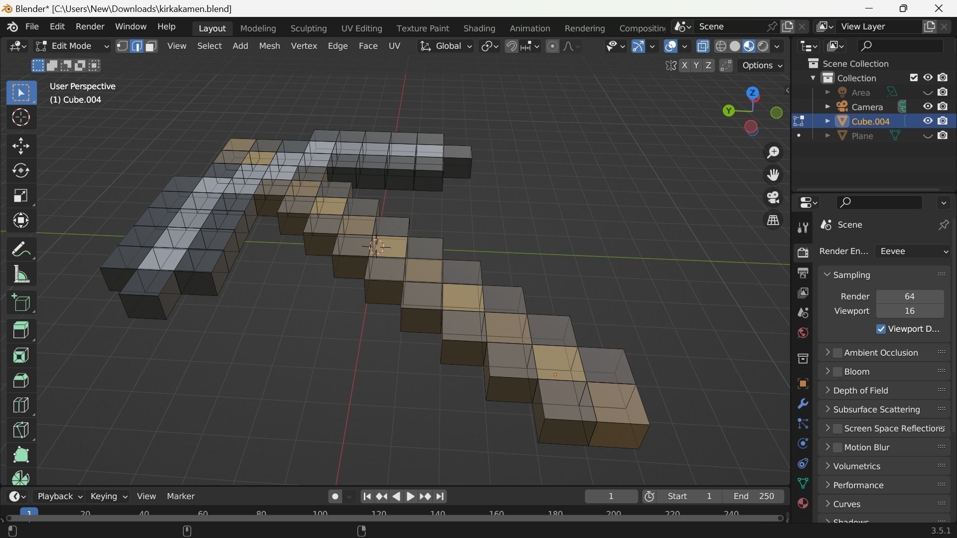 pickaxe minecraft Free low-poly 3D model_9