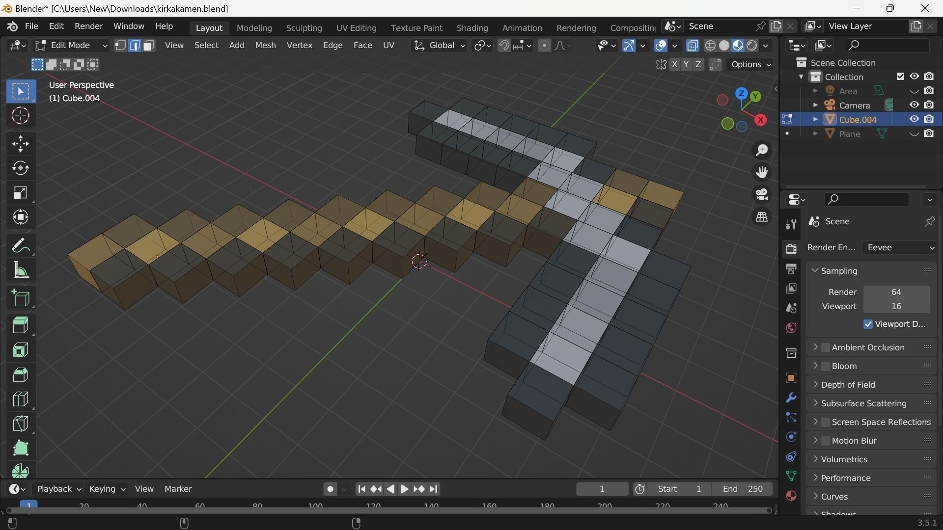 pickaxe minecraft Free low-poly 3D model_8