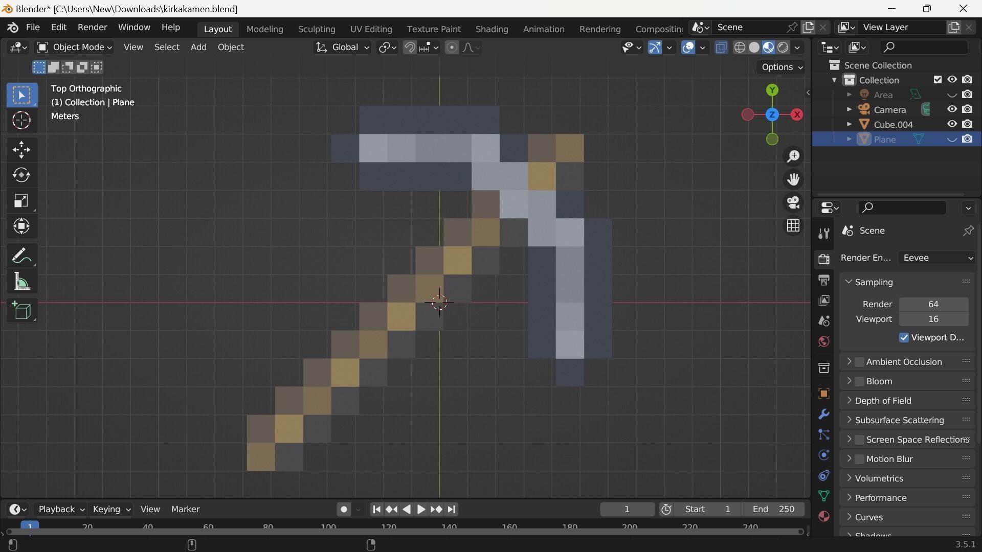 pickaxe minecraft Free low-poly 3D model_6
