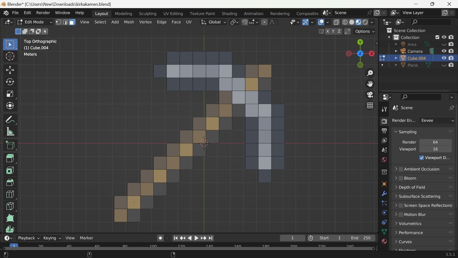 pickaxe minecraft Free low-poly 3D model_7