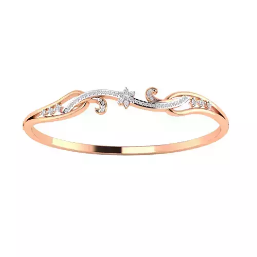 Women Bangle Bracelet STL JCD Render Details
