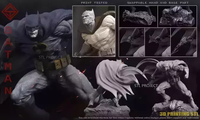 Batman 3D print model