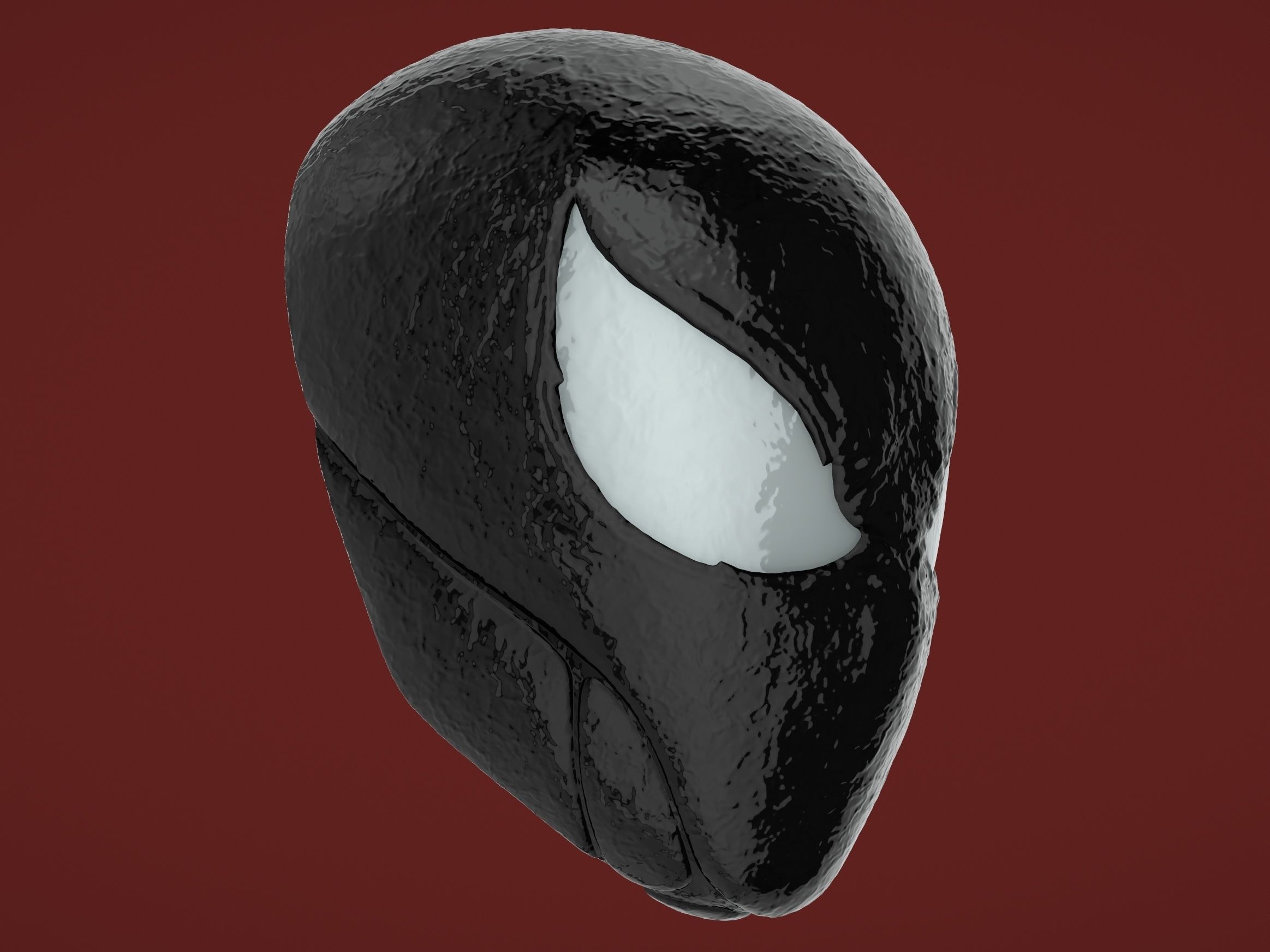 Marvels Spider Man Symbiote Mask  Halloween Scary Horror Cosplay 3D print model_9