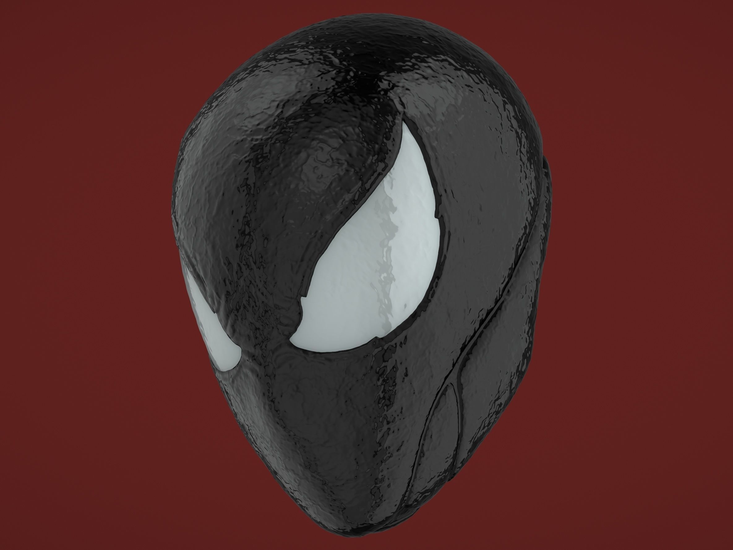 Marvels Spider Man Symbiote Mask  Halloween Scary Horror Cosplay 3D print model_10