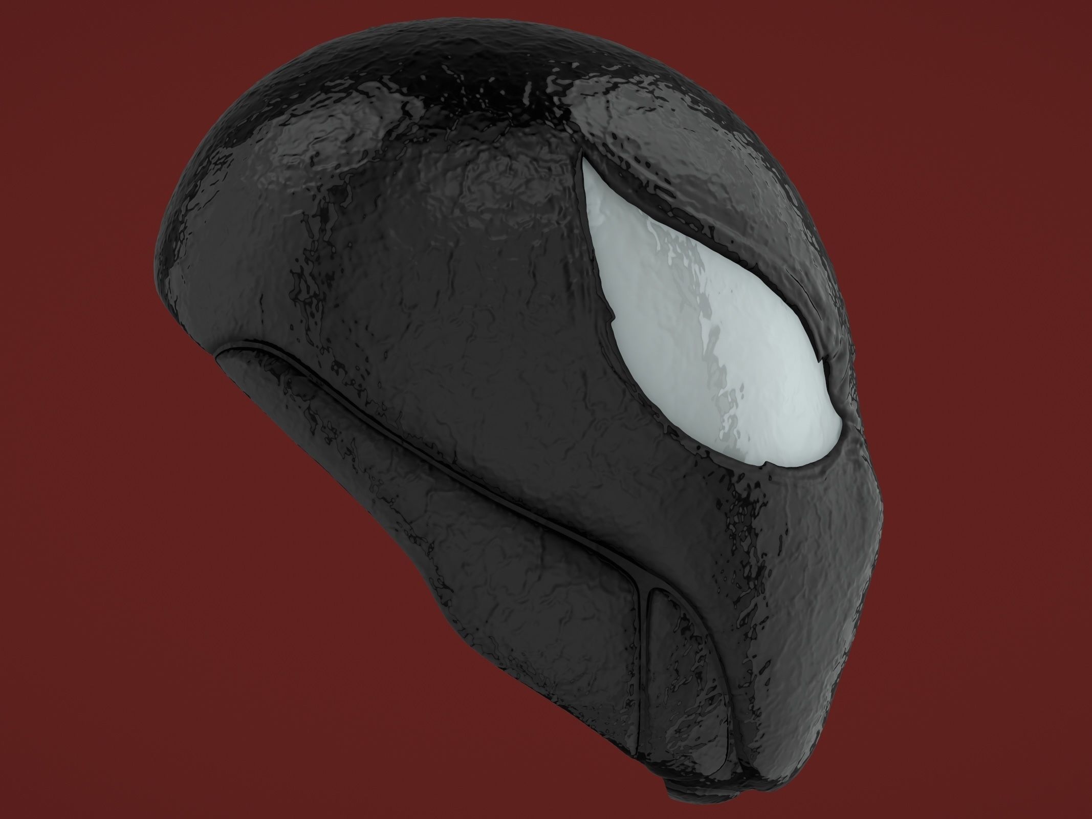 Marvels Spider Man Symbiote Mask  Halloween Scary Horror Cosplay 3D print model_14