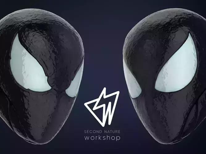 Marvels Spider Man Symbiote Mask  Halloween Scary Horror Cosplay 3D print model