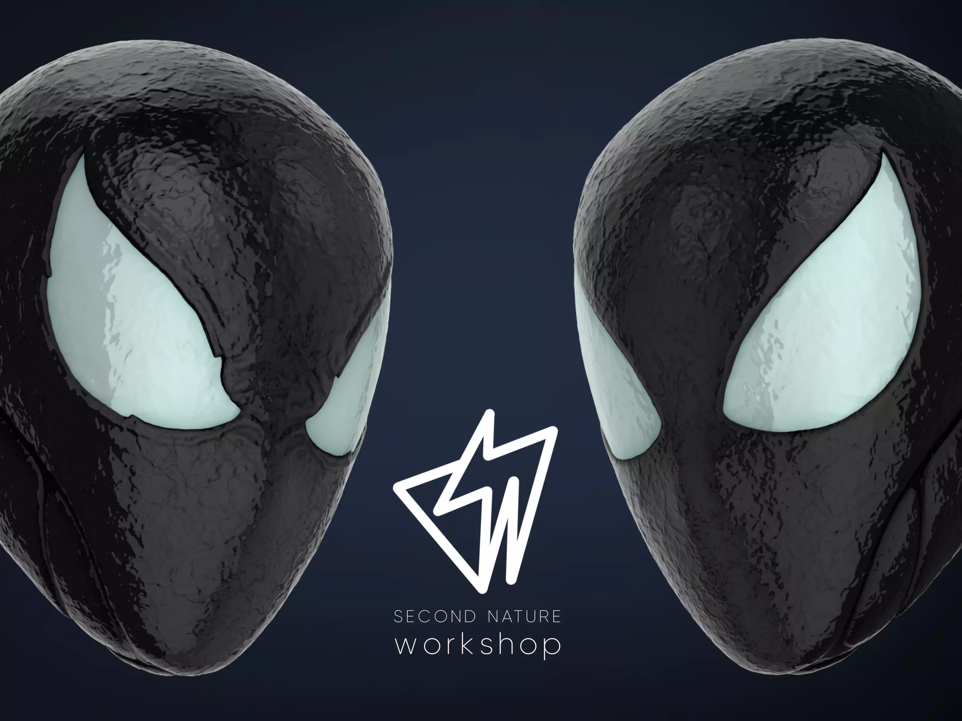 Marvels Spider Man Symbiote Mask  Halloween Scary Horror Cosplay 3D print model_0