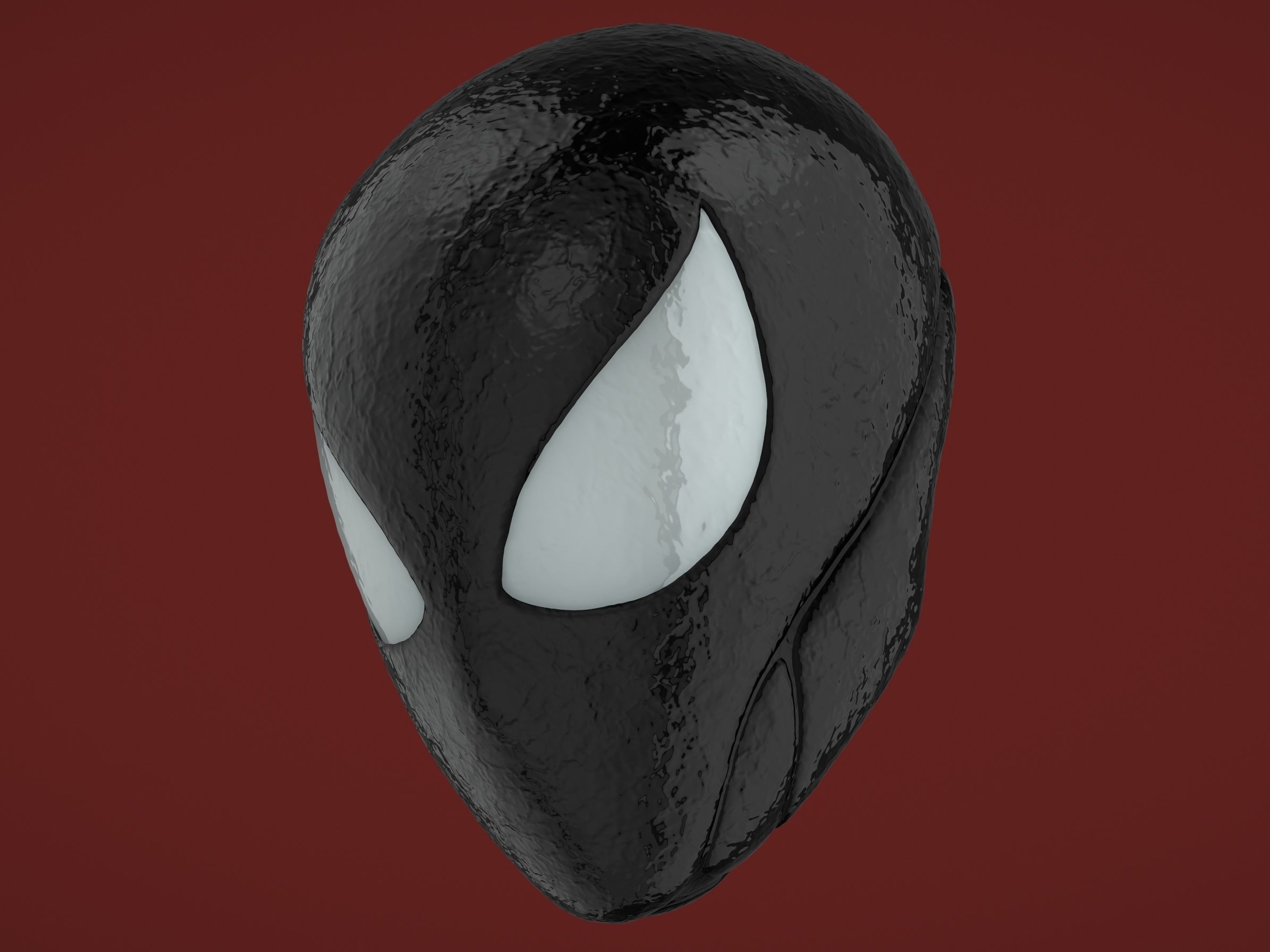 Marvels Spider Man Symbiote Mask  Halloween Scary Horror Cosplay 3D print model_16