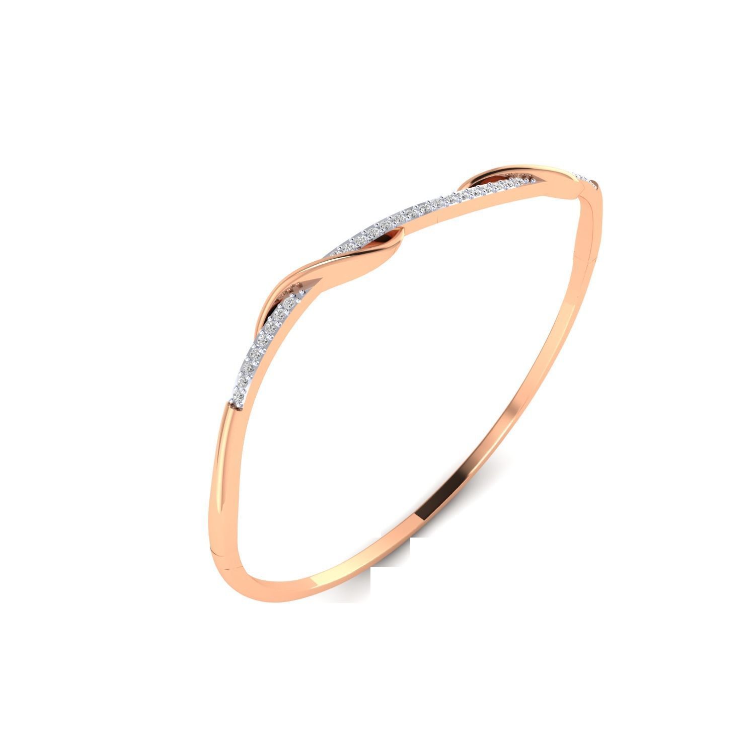 Women Bangle Bracelet STL JCD Render Details 3D print model_2