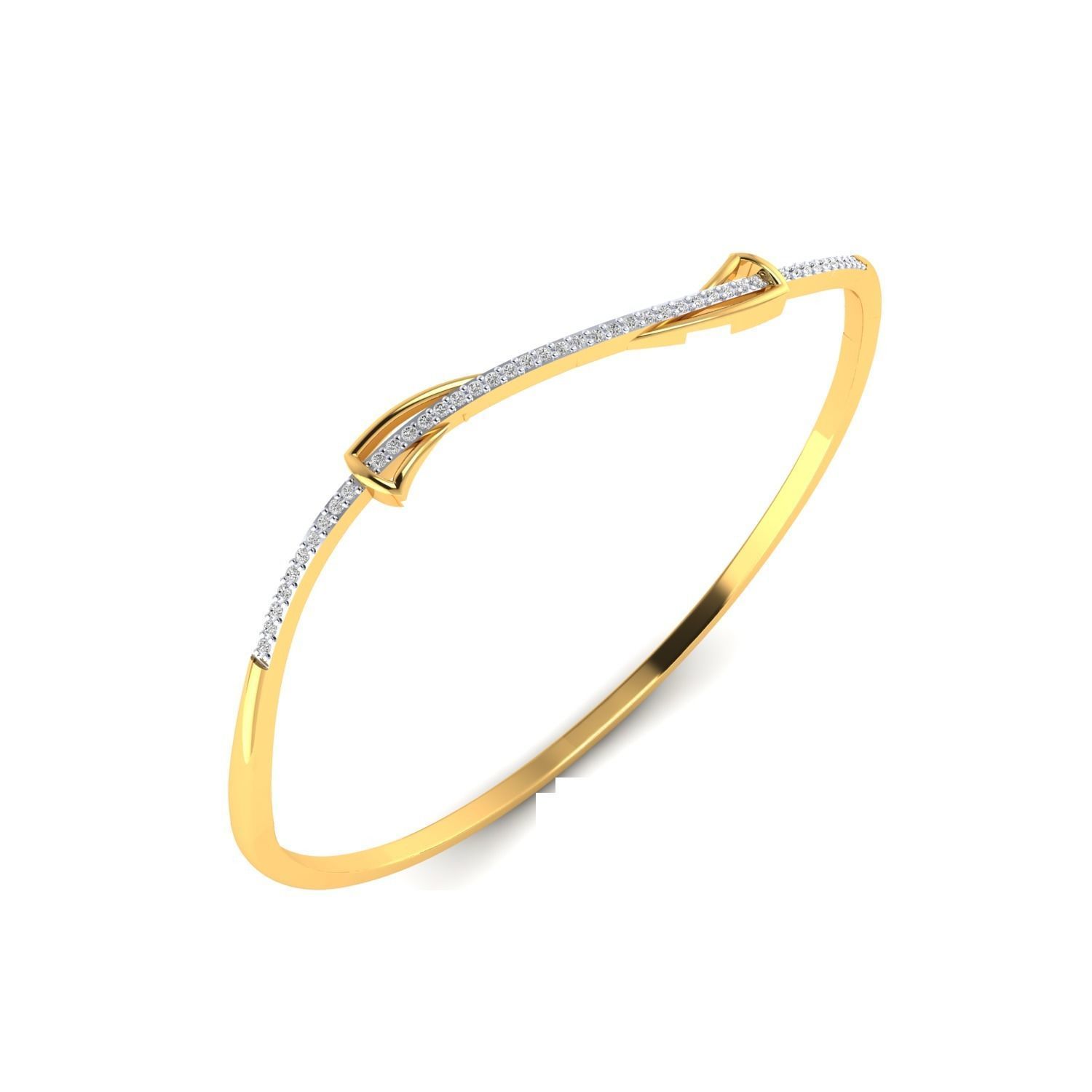 Women Bangle Bracelet STL JCD Render Details 3D print model_6