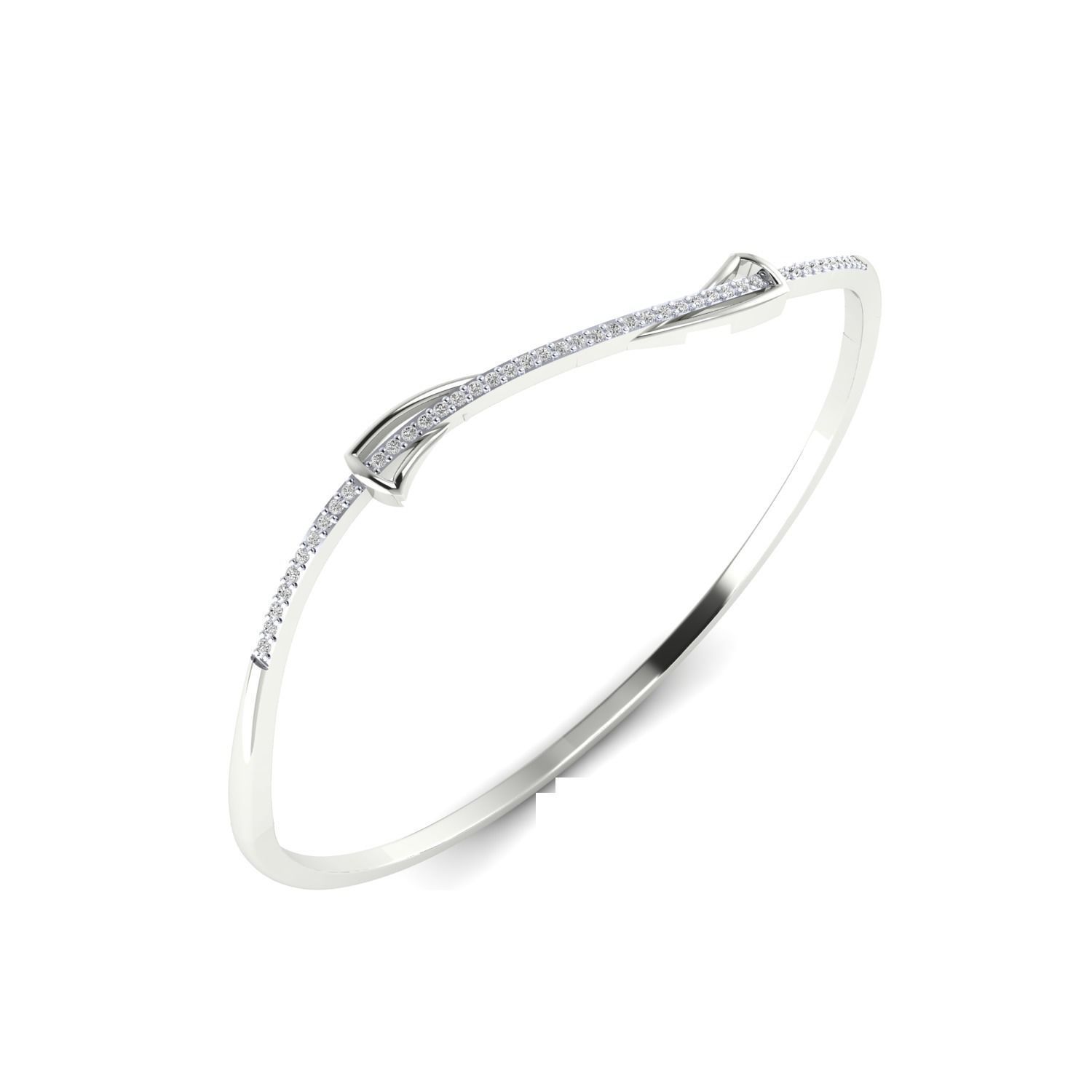 Women Bangle Bracelet STL JCD Render Details 3D print model_4