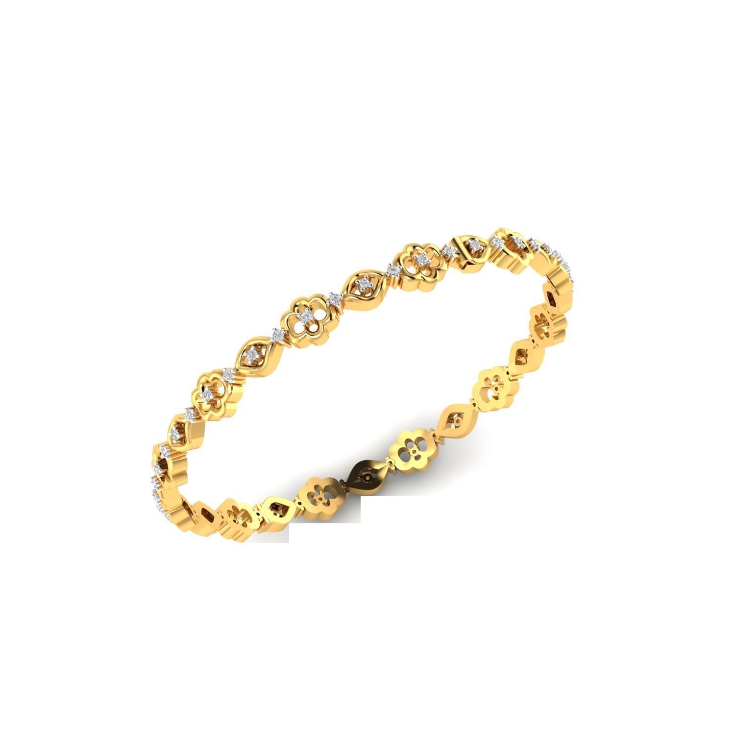 Women Bangle Bracelet STL JCD Render Details 3D print model_20